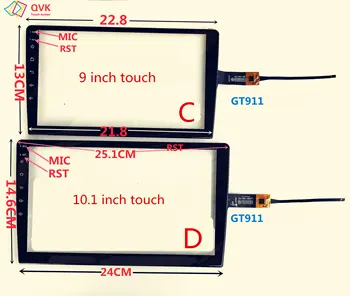 9 10.1 colių 2.5 D Glass touch P/N JTS-039-101/XCPG 003 V2 FPC lass touch CS-CTP10182-GPS išorės ekrane automobilių navigacijos