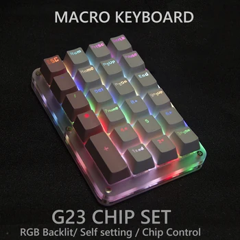 G23 Klaviatūros OSU! Viena Ranka Buhalteris Mechaninė Programinės įrangos nustatymas Klaviatūros RGB Apšvietimas 23 Klavišus Numpad Makro Funkcija klaviatūra