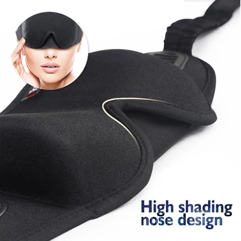 Kvėpuojantis 3D Natūralų Miego Akių Kaukė Kelionės Miego, Poilsio Eyeshade Nešiojamų Office EyePatch Lauko Kelionių Miega Padengti užrištomis akimis