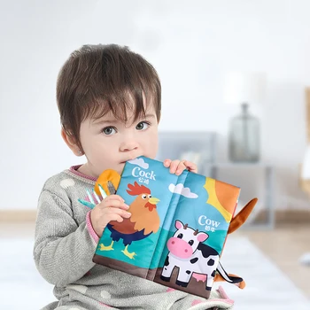 Kūdikio Knyga Minkštu Skudurėliu Knygos, Žaislai 0 12 Mėnesių Pyplys Naujagimio Gyvenimą Kurti Cognize Skaitymo Įspūdį Kūdikių Ramioje Knygą Vaikams