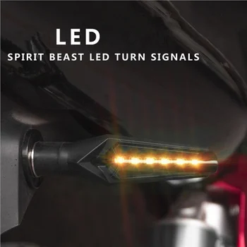 LED Vairo Šviesa Mirksinti Šviesų Lemputė 12Led Indikatorių Lemputė, Posūkio Lemputė Motociklų Dalys 2vnt Motociklo Priedai