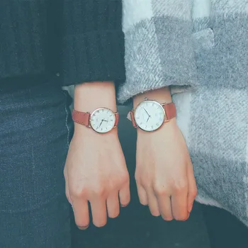 Paprasta Derliaus Rudos Odos Retro Laikrodžiai Moterų Mados Atsitiktinis Moterų Kvarco Žiūrėti Ulzzang Populiarios Markės Reloj Mujer Laikrodis