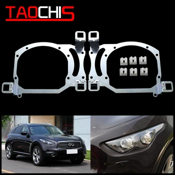 Taochis Automobilių Stilius rėmo adapteris, Laikiklis Laikiklis Infiniti FX35 FX37 S51for Hella 3R G5 3/5 Bi xenon Projektoriaus objektyvas