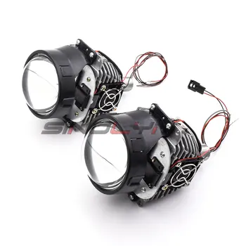 Sinolyn Automobilių Bi LED Objektyvo priekinis žibintas Projektorius Lęšiai H1 H4 H7 9005 9006 LED Žibintų Šviesa Mokymai 