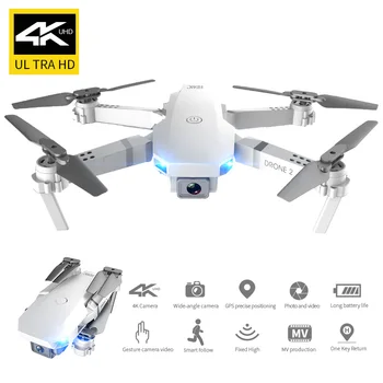 Mini Drone 4K 2.4 GHz Quadrocopter su WIFI FPV 720P/1080P vaizdo Kameros Aukštis Hold Režimu, Sulankstomas Quadcopter RTF Dron Dovanų VS E68