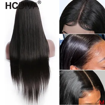 13x4 Nėriniai Priekiniai Perukas Tiesūs Plaukai, Vidurinė Dalis Nėriniai Priekiniai Žmogaus Plaukų Perukas 150% Brazilijos Remy Human Hair Prieš Nupeštos Nėrinių Dalis Perukas