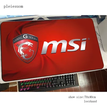 MSI pelės mygtukai Profesinės mousepads 800x400x3mm geriausias žaidimų kilimėlis žaidėjus asmeninį Indie Pop pelės kilimėliai klaviatūra pc padas
