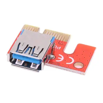 007S USB 3.0 PCI-E PCI Express 1X Iki 16X Riser Card USB 3.0 Adapteris Kortelę Grafika Extender Kortelę Bitcoin IP Miner Mašina