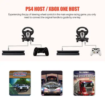 PXN V3II Lenktynių Žaidimas Padas 180 Laipsnių Vairo Vibracija Valdikliu Su Sulankstomas Pedalas, Skirtas PC, PS3, PS4 All-in-one