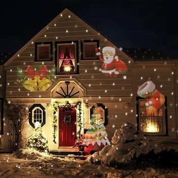 1/12 Modeliai LED Lazerinis Projektorius Snaigės Disco Šviesos Kalėdų Vakarėlį Žibintai Vandeniui Kalėdų Dekoracijos namams