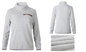 Moterų Flanelė Prakaito marškinėliai Rudens Žiemos Viršuje Ilgai Sleev Turtlenck Pliušinis Šiltas Megztinis Ponios Viršūnes Moterų Drabužiai Palaidinukė
