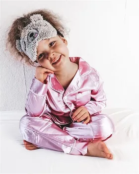 1-7Years 2020 m. Rudenį Vaikai ilgomis rankovėmis Pižama Nustatyti Kūdikių Berniukų, Mergaičių Bamblys Namų Paslauga Kostiumas Sleepwear KF774