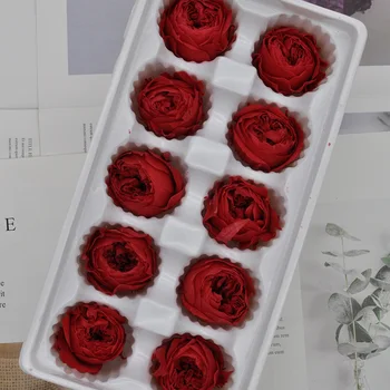 1 dėžutė amžinąjį gėlių Austin rožė gėlių skersmuo 3-4cm Konservuotos Gėlės, dovanų dėžutėje medžiaga