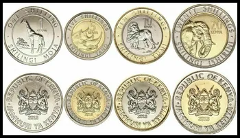 1 Rinkinys 5 Kenija Vienetų Afrikos monetų Naujos originalios monetos UNC Atminimo edition realus