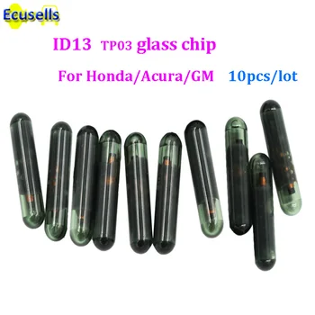 10vnt/daug Aukštos kokybės Automobilio Raktas Chip Tuščią ID13 chip stiklo Auto Atsakiklis chip ID 13 mikroschemą 