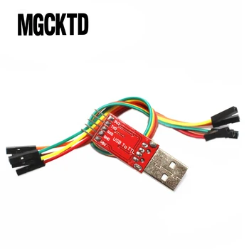 10VNT/DAUG CP2102 Serial Konverteris USB 2.0 Į TTL UART 6PIN Modulis cp2102 modulis+ Dupont kabelis