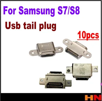 10vnt Samsung S7 krašto G9300 G9350 9308 G930F S8 S8+ G955U G9508 G950F USB Power Įkrovimo lizdas kištukinis Lizdas Jungtis Uodegą įkiškite