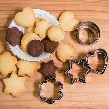 12PCS Nerūdijančio Plieno Cookie Cutter Sausainių 