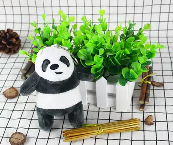 1pcs 15cm Kawaii plikas lokys Pliušinis Žaislas Animacinių filmų Lokys Įdaryti Panda Bear Lėlės Vaikams