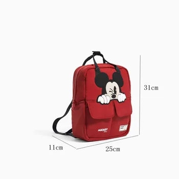 2019 Disney nauja raudona Mickey kuprinė iš kelionių kuprinė ponios animacinių filmų laisvalaikio krepšys