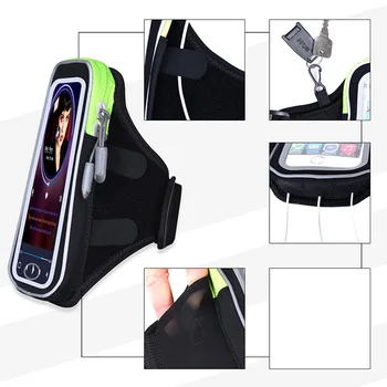 2019 Naujų Veikia Arm Paketas, Skirtas Visoms 5.5 Colio Išmanieji Telefonai Su Aukštos Elastinga Ir Reguliuojamu Velcro Dirželis Ir Vandeniui Medžiaga