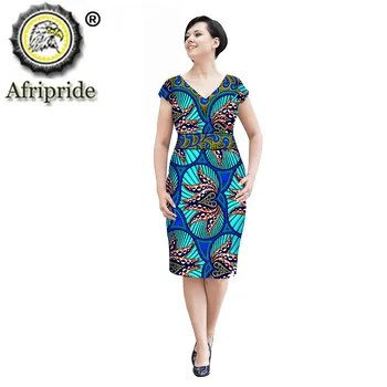2020 m. Afrikos suknelės moterims suknelė grynos medvilnės ankara spausdinti dashiki heidi bazin riche šalis suknelė Afrikos audinio Afripride S1825003
