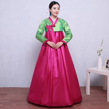 2020 M. Aukštos Kokybės Spalvotų Tradicinio Korėjiečių Hanbok Suknelė Moterų Korėjos Liaudies Etape Kostiumas Korėja Tradicinis Kostiumas