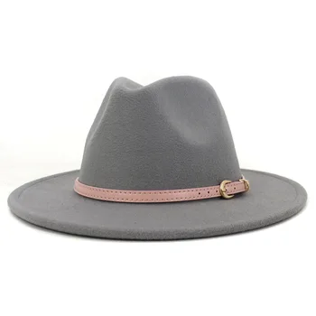 2020 Naujas Moterys Vyrai Kratinys Fedora Skrybėlės Vilnos Fedoras Panama Fetrinė Skrybėlė, Žiemą Bažnyčioje Džiazo Kepurės Kepurės