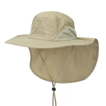2021 NAUJAS Mados KARŠTO Unisex Kietas Platus Kraštų Saulės Skrybėlę su Kaklo Atvartu Žvejybos Safari Bžūp Lauko Pėsčiųjų шляпа
