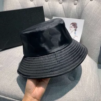 2021 Naujas Modelis Unisex Stiliaus Prabangūs Kibirą Skrybėlės Moterų Mados Prekės Ženklo Dizaineris Baseino Skrybėlę Nailono Saulės Dangtelis Juodas Lauko Kelionių Skrybėlė