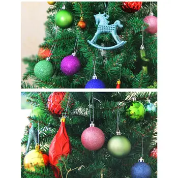 24pcs Kalėdų Eglutės papuošalus Kamuolius Papuošalai Didelis Putų Polistirolas, Apdailos, Žaislai, Kalėdų Eglutės 5 Spalvų Dropship