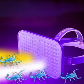 3 šviesos diodų (LED UV violetinė Geltona Skorpionas Žibintai Prožektorius, priekinis žibintas Žibintuvėlis Žibintas žibintai medžioklės 395nm lempos