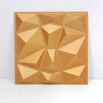 30x30cm 3D Meno Plokščių Geometrinių Cut Diamond Medžio Drožė 3D Sienų Lipduko Dekoratyvinis Valdybos Dažymo Reikmenys & Sienos Gydymas