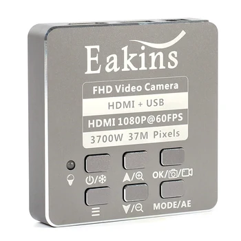 37MP 1080P 60FPS FHD HDMI USB Mikroskopo Vaizdo Kamera 200X/500X HD Monokuliariniai Zoom C-Mount Objektyvas 144LED Žiedas Lempos Telefonu Remontas