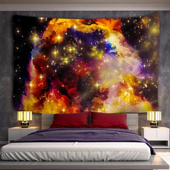 3D Galaxy Psichodelinio Sienos Gobelenas Planetos Kosmoso Gobelenas Kabinti Poliesteris Boho Papuošalai Aukštos Kokybės Sienų Kabo
