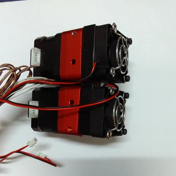 3D spausdintuvas dual antgalis galvos ekstruderiu pilnas Komplektas Suderinama su Makerbot Skirstytuvas 2x 0,4 mm, antgalis Tinka 1.75 mm kaitinimo