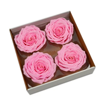 4PCS/BOX Milžinišką Rožių Muilas Gėlių Galvos Amžinojo Gėlių Modeliavimas Gėlių Muilo Gėlių, Dovanų Dėžutėje Puokštė Priėmimo Gėlių Išdėstymas