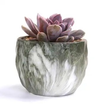 4pcs/set Meno Nordic Stiliaus Marbling Sultingi Keramikos Augalų Puodą Kaktusas Turėtojas Stovėti Biuro Spinta Dekoro Priedai