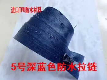 5# TPU 75cm 2vnt/daug tamsiai mėlynos vandeniui nailono užtrauktukas, skirtas pritaikyti siuvamosioms 