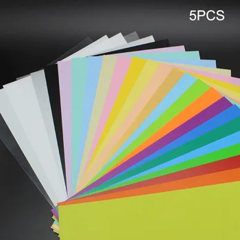 5 Vnt./Nustatyti Dvigubo kvadratinių origami popieriaus vientisos spalvos lankstymo popieriaus scrapbooking ir vaikai 