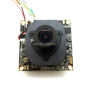 720P Mini IP vaizdo Kameros Modulis Combo Kit Hi3518E + OV9732 atnaujinti didesnės raiškos 1.0 MP CMOS + 2,8 mm 2MP, objektyvas + Uodegos Kabelis