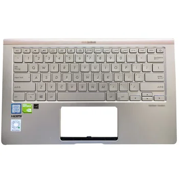 95% NAUJAS Nešiojamas Palmrest didžiąsias JAV foninio Apšvietimo Klaviatūra Asus ZenBook Lingyao U2 Deluxe14 U4300F UX433 UX433F UX433FN
