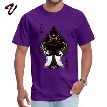 Ace T-shirt Vyrai Pokerio Kortelės Moterų Marškinėliai Spausdinami Seksualus Vasaros Drabužių Hip-Hop Mens O Kaklo trumpomis Rankovėmis Medvilnės Marškinėliai Grobis Viršūnės