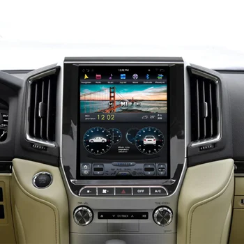 Aotsr Android 9 PX6 Tesla Styel Toyota Land Cruiser LC200 2016+ Automobilio DVD Grotuvas GPS Navigacija DSP Auto Radijas Stereo Headunit