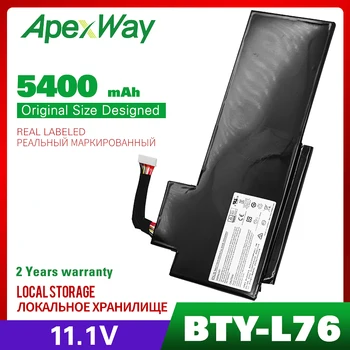 ApexWay 11.1 V BTY-L76 Baterija MSI GS70 2OD 2VNT 2PE 2QC 2QD 2QE GS72 MS-1771 MS-1772 MS-1773 MS-1774 
