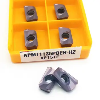 APMT1135 PDER M2 / H2 VP15TF tekinimo įrankis karbido įterpti APMT 1135 veido frezavimo staklės tekinimo staklės frezavimo įrankis CNC frezavimo cutter