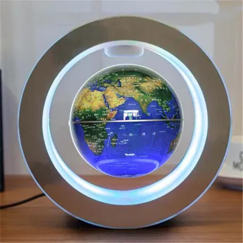 Apvalus LED Pasaulio Žemėlapyje Plūduriuojantis Pasaulyje Magnetic Levitation Šviesos Anti Gravity Magija