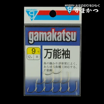 Aukštos kokybės Japonija Gamakatsu kabliukas Universalus rankovės Ruda Spygliuota kablys Japonijos Importo Gama Visagalis rankovės kablys