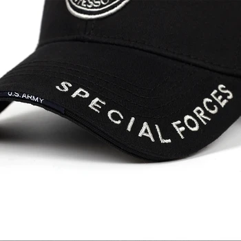Aukštos kokybės Shield beisbolo kepuraitę Mados medvilnės laišką siuvinėjimo skrybėlę Lauko, laisvalaikio, sporto skrybėlės Reguliuojamas hip-hop karo bžūp