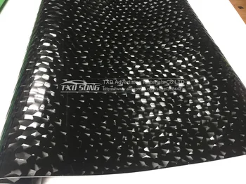 Aukščiausios kokybės juodosios Vandens Kubo Anglies pluošto lipdukas, automobilių įvyniojimo 3D carbon plėvelė specila tekstūros Vandens Kubo Vinilo Įklijos